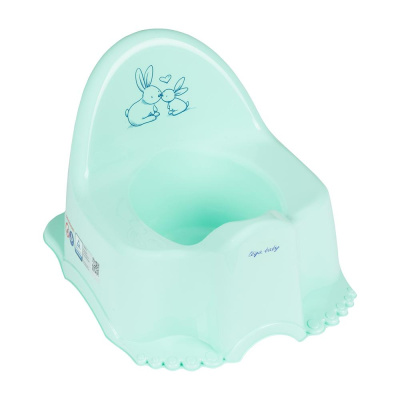 Горшок детский Little Bunnies Кролики Tega Baby KR-007-105 Мятный